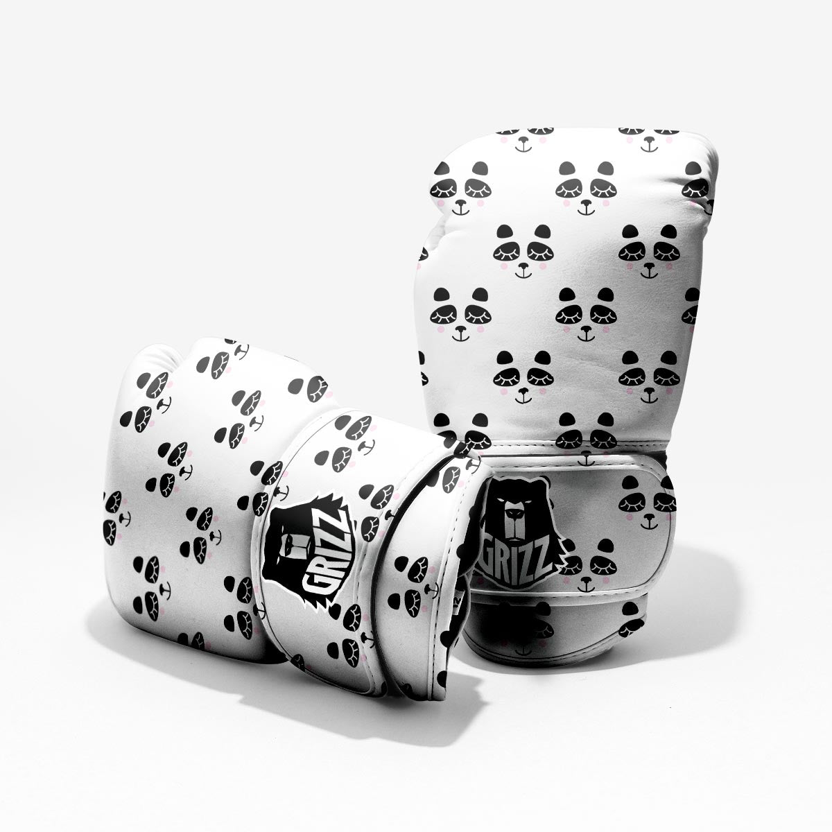 Emoji Bear Sleeping Print Pattern Pro Boxing Glove