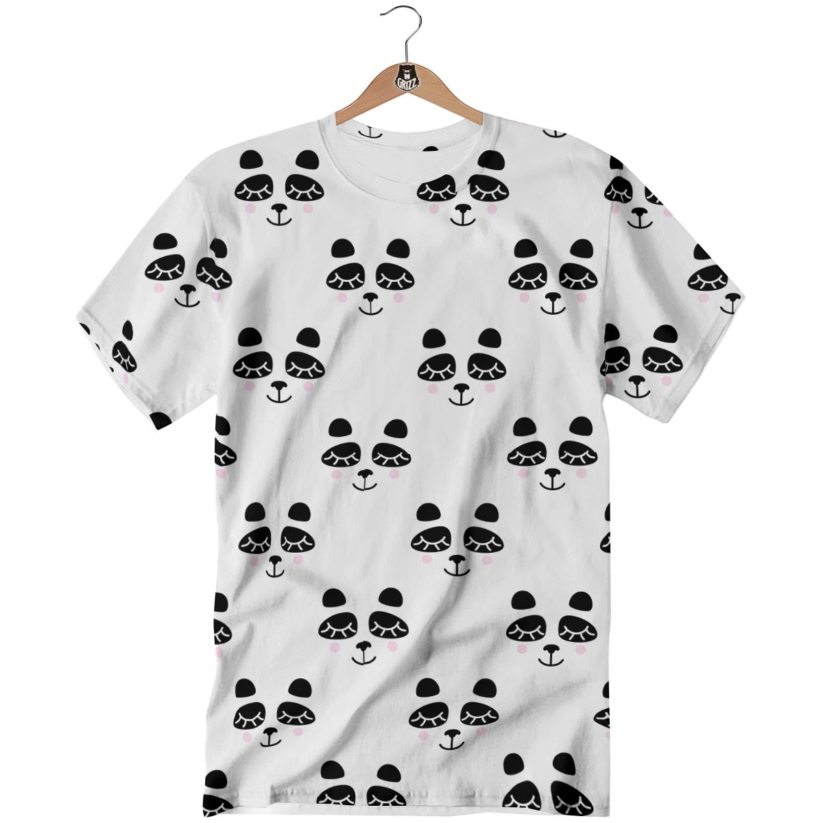 Emoji Bear Sleeping Print Pattern T-Shirt-grizzshop