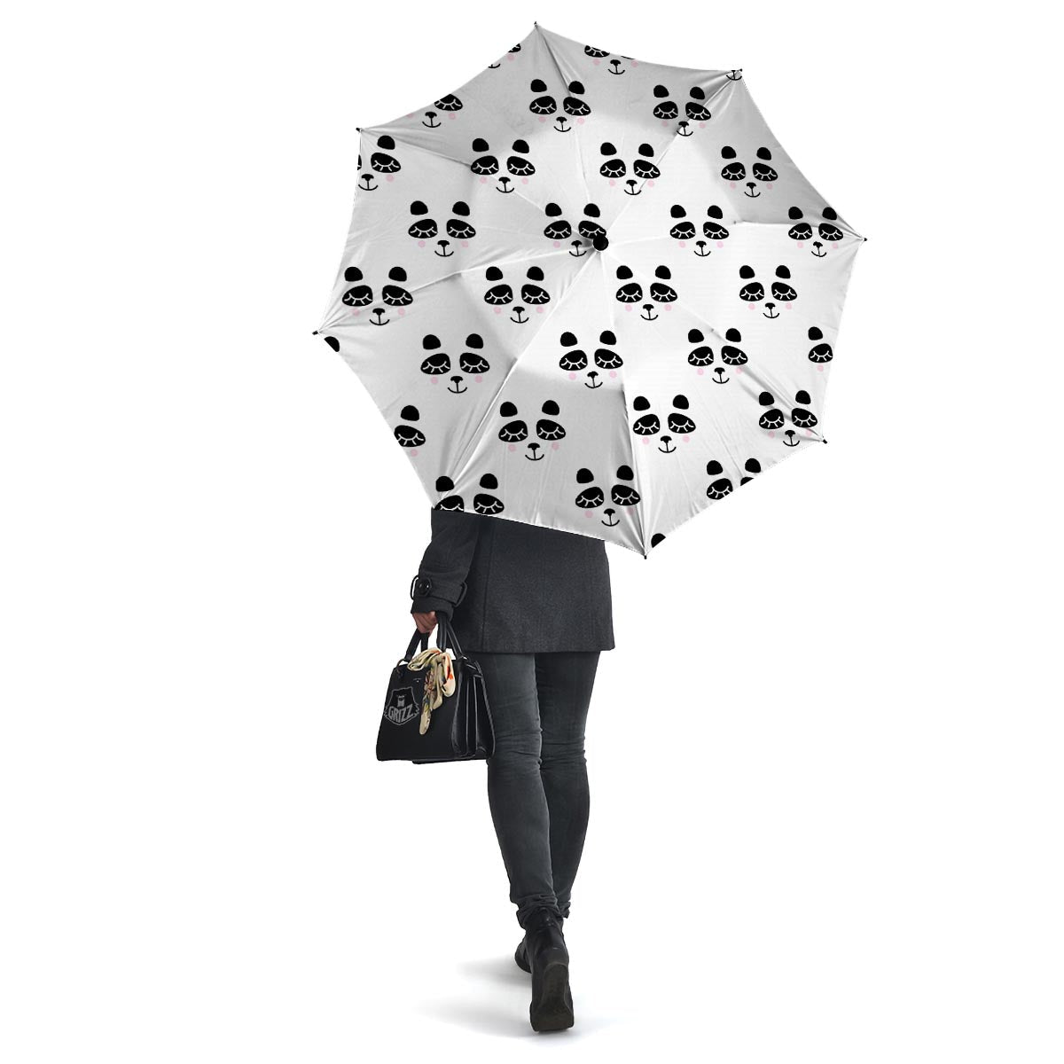 Emoji Bear Sleeping Print Pattern Umbrella-grizzshop