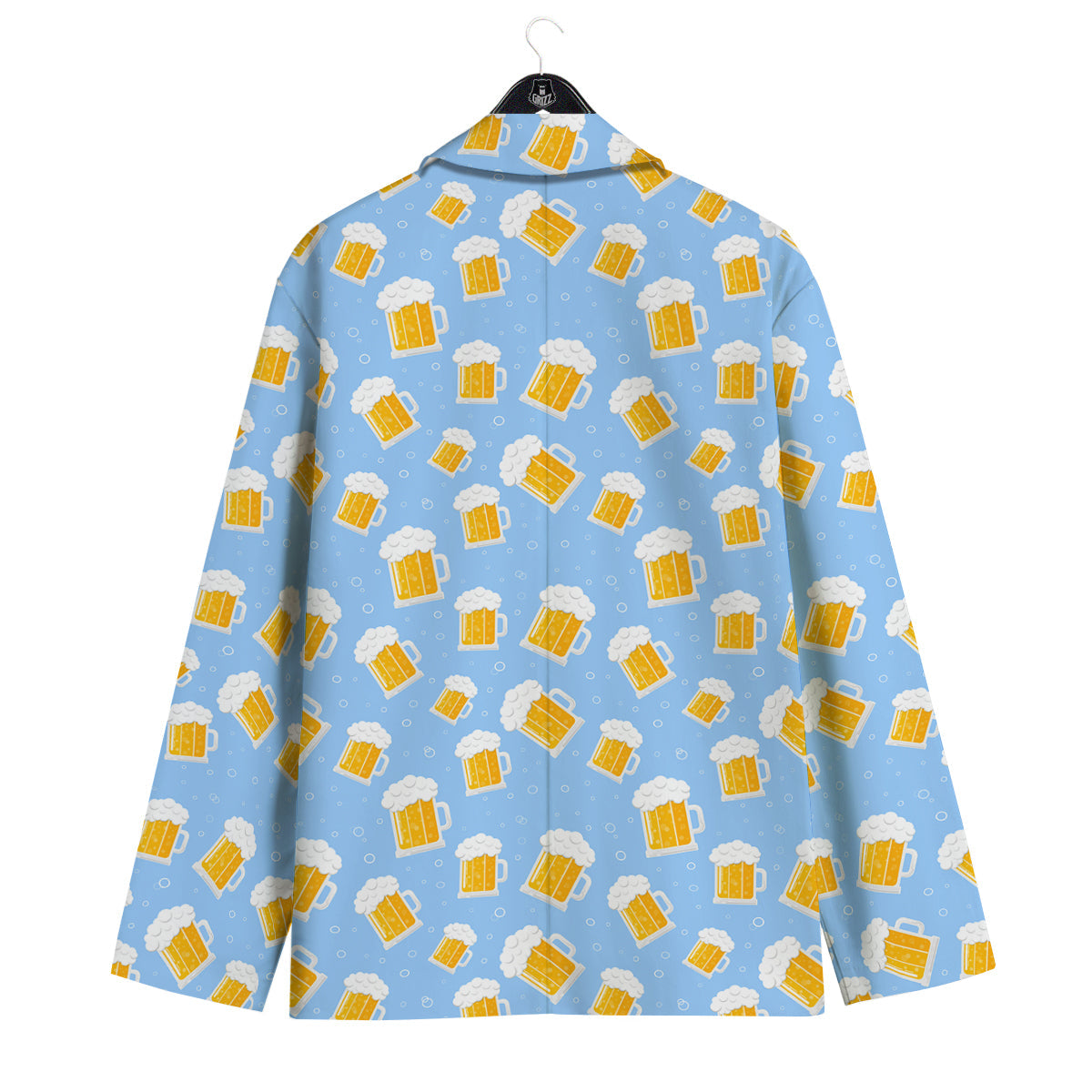 Emoji Beer Print Pattern Men's Sport Coat-grizzshop