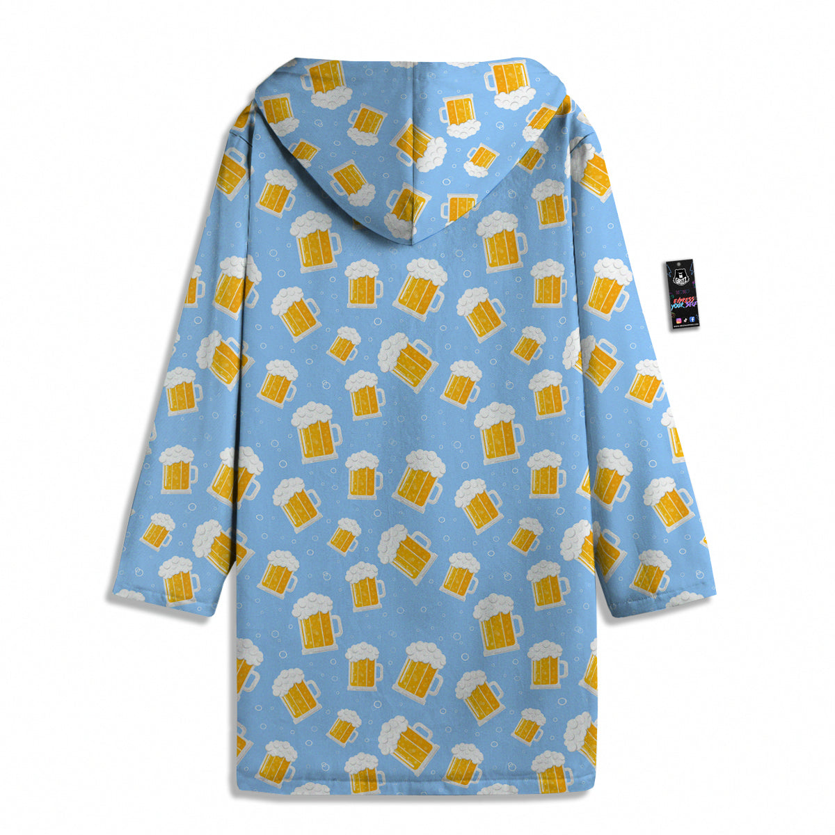 Emoji Beer Print Pattern Men's Windbreaker Jacket-grizzshop