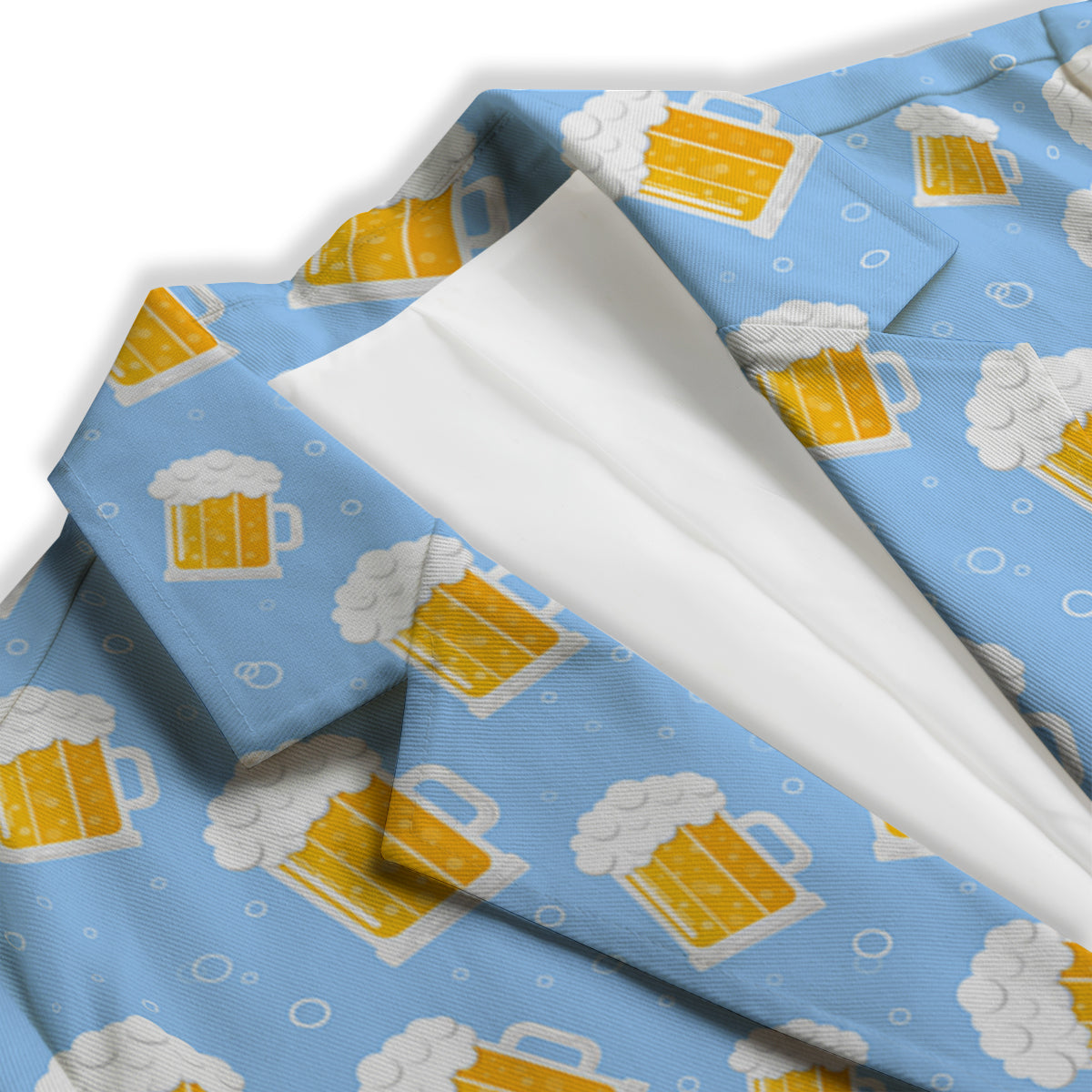 Emoji Beer Print Pattern Women's Blazer-grizzshop