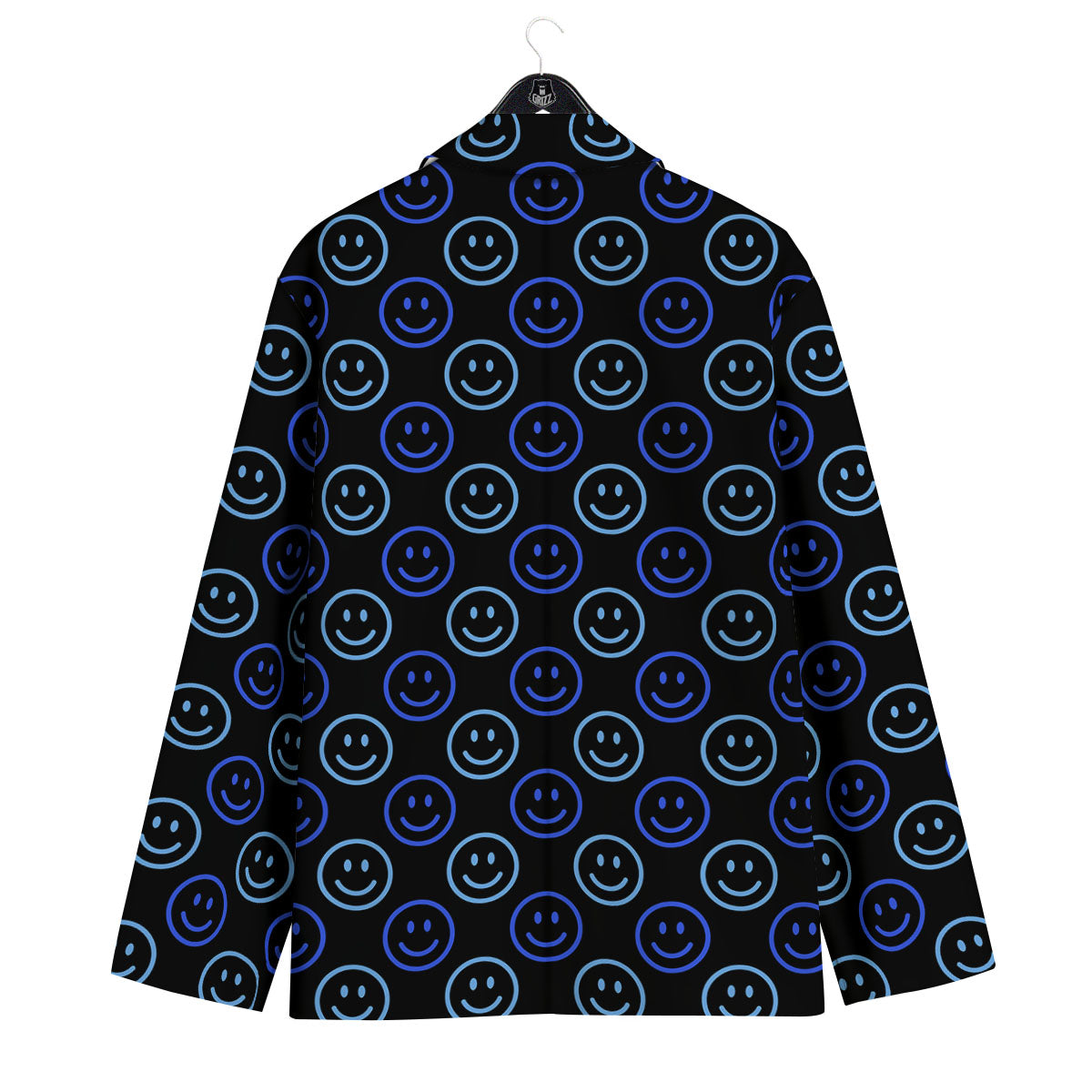 Emoji Blue Print Pattern Men's Sport Coat-grizzshop