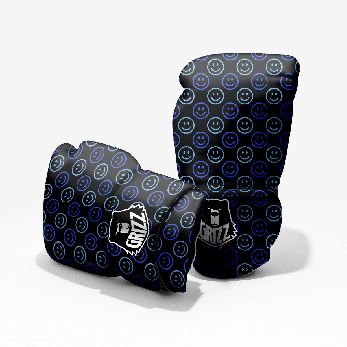 Emoji Blue Print Pattern Pro Boxing Glove