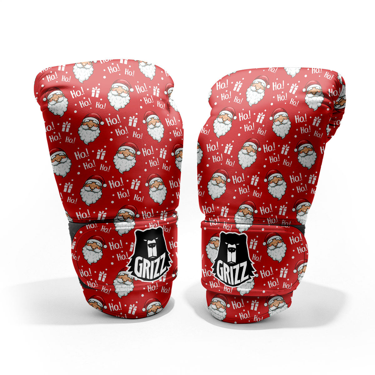 Emoji Christmas Print Pattern Pro Boxing Glove