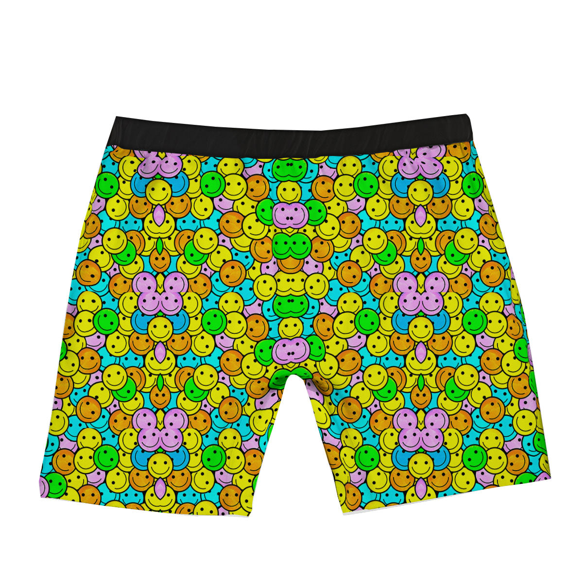 Emoji Colorful Print Pattern Boxer Briefs-grizzshop