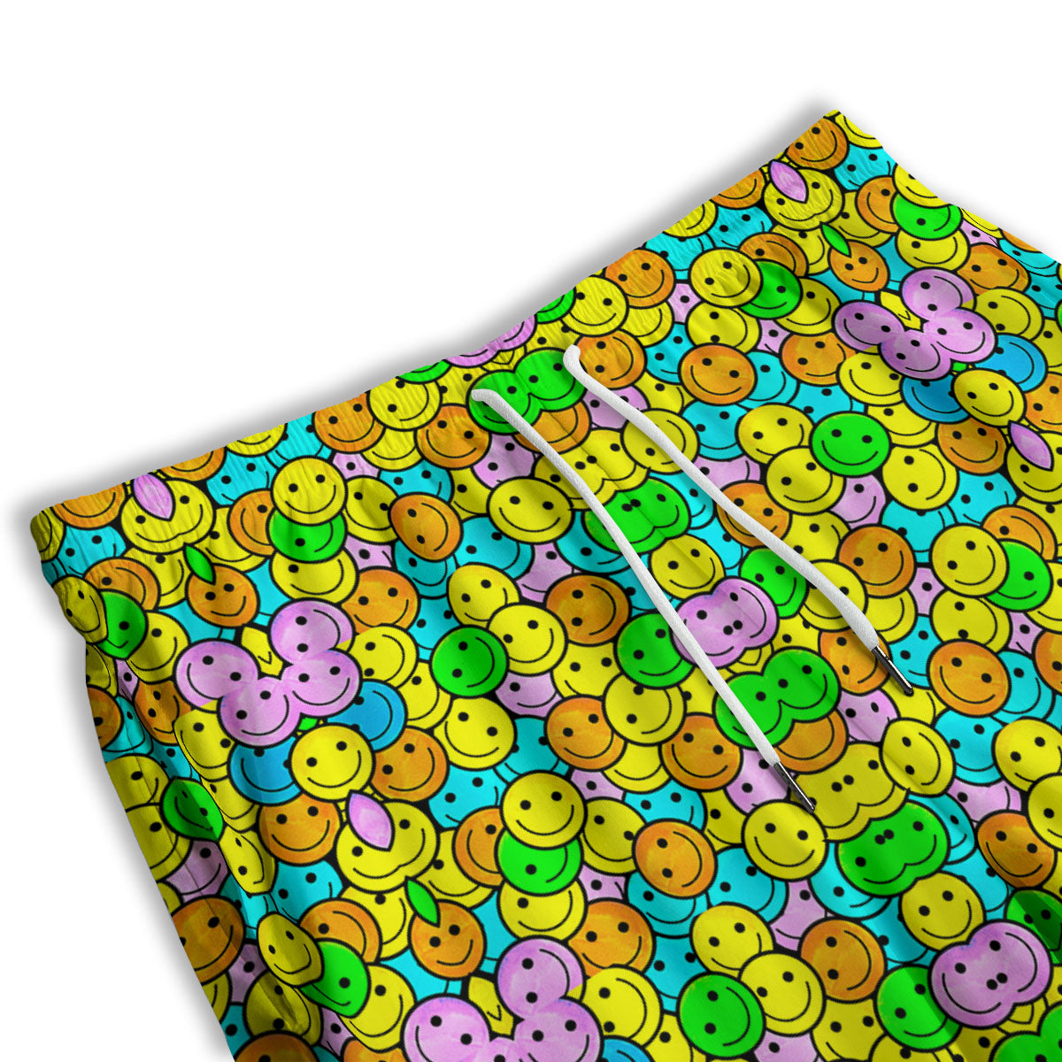 Emoji Colorful Print Pattern Men's Athletic Shorts