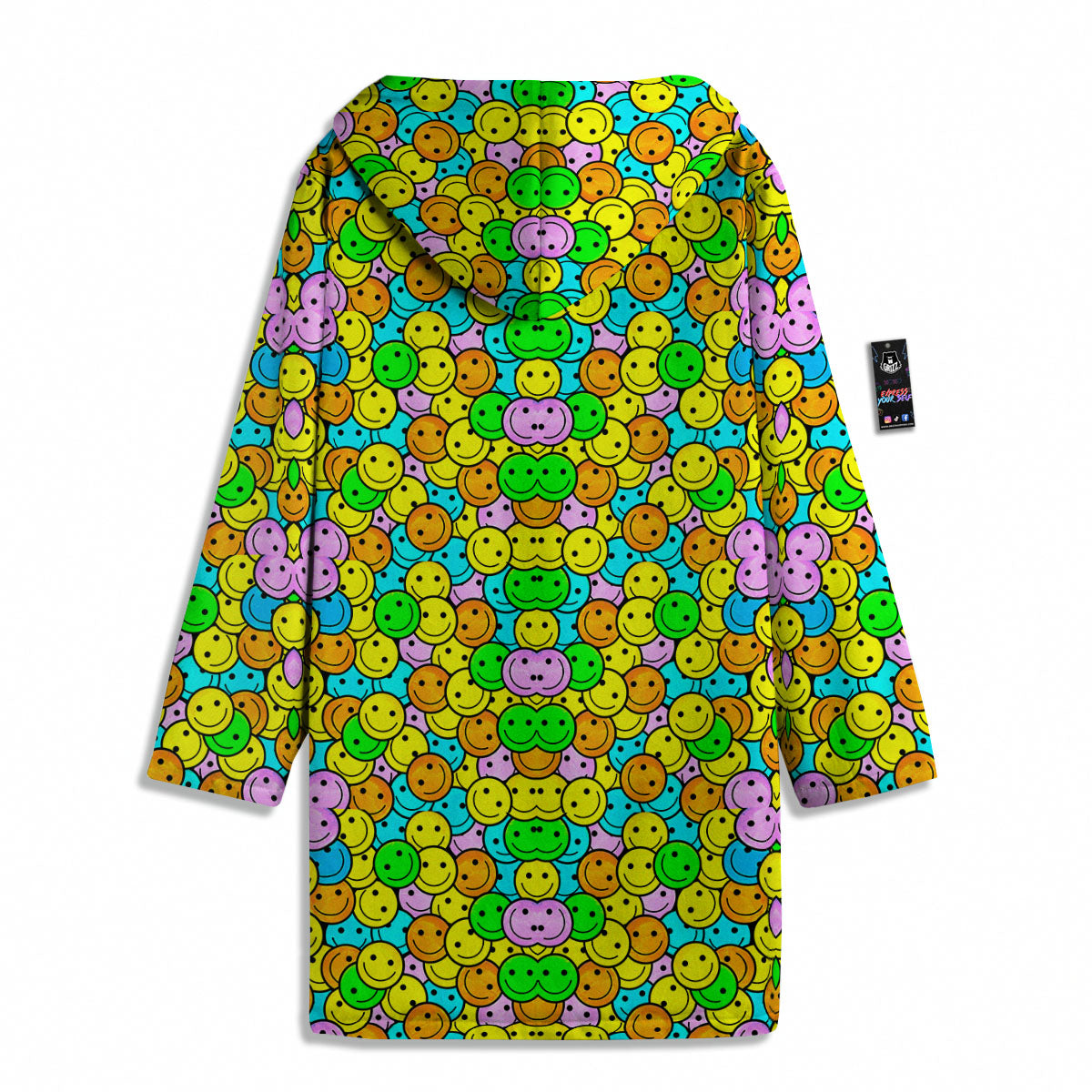 Emoji Colorful Print Pattern Men's Windbreaker Jacket-grizzshop