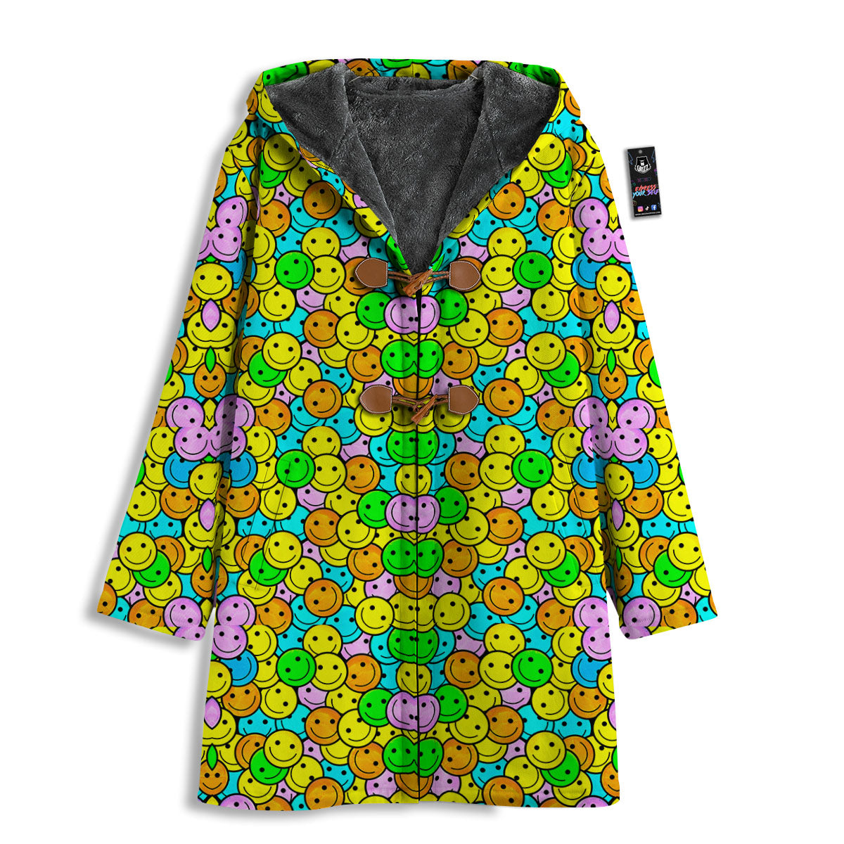 Emoji Colorful Print Pattern Men's Windbreaker Jacket-grizzshop