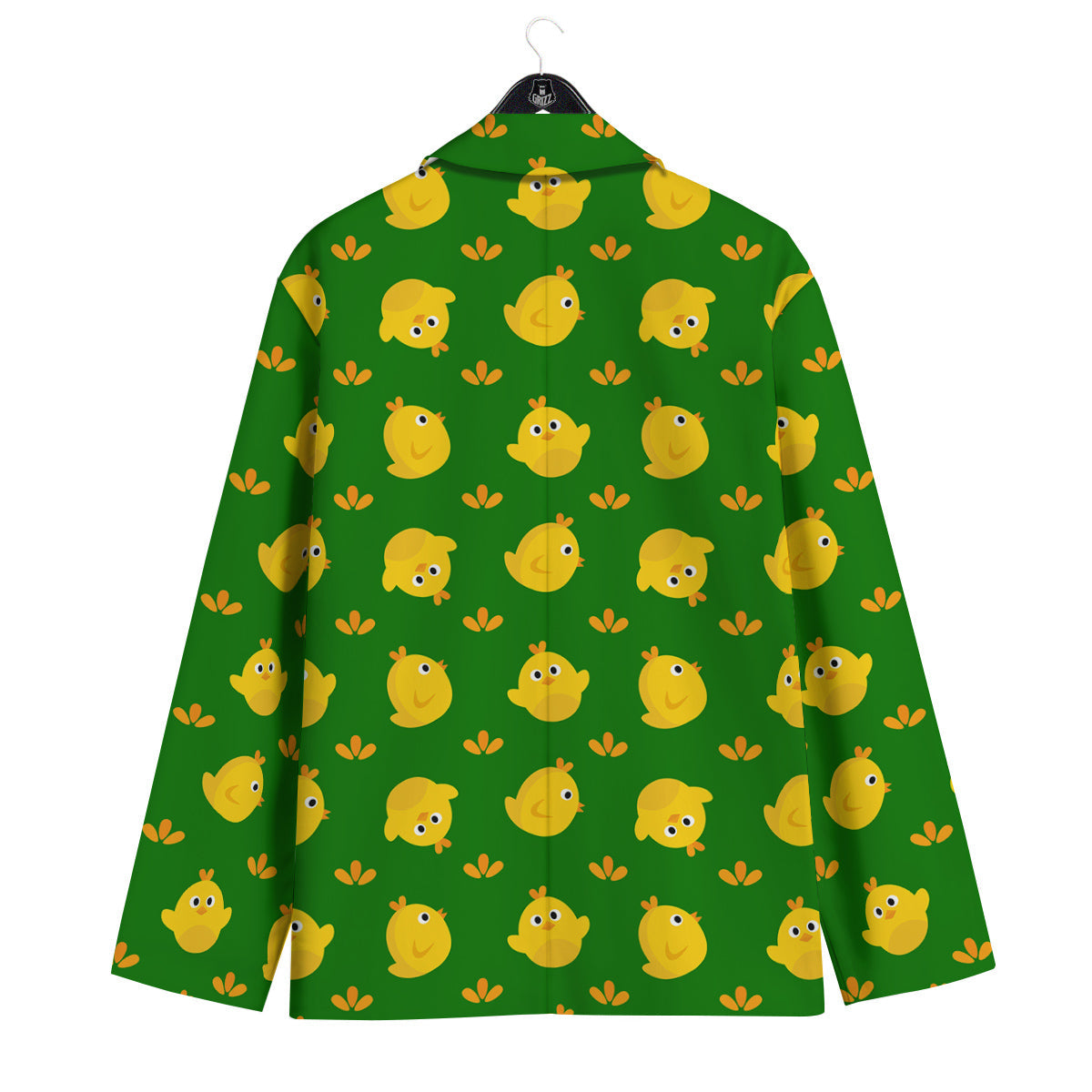 Emoji Cute Chicken Print Pattern Men's Sport Coat-grizzshop