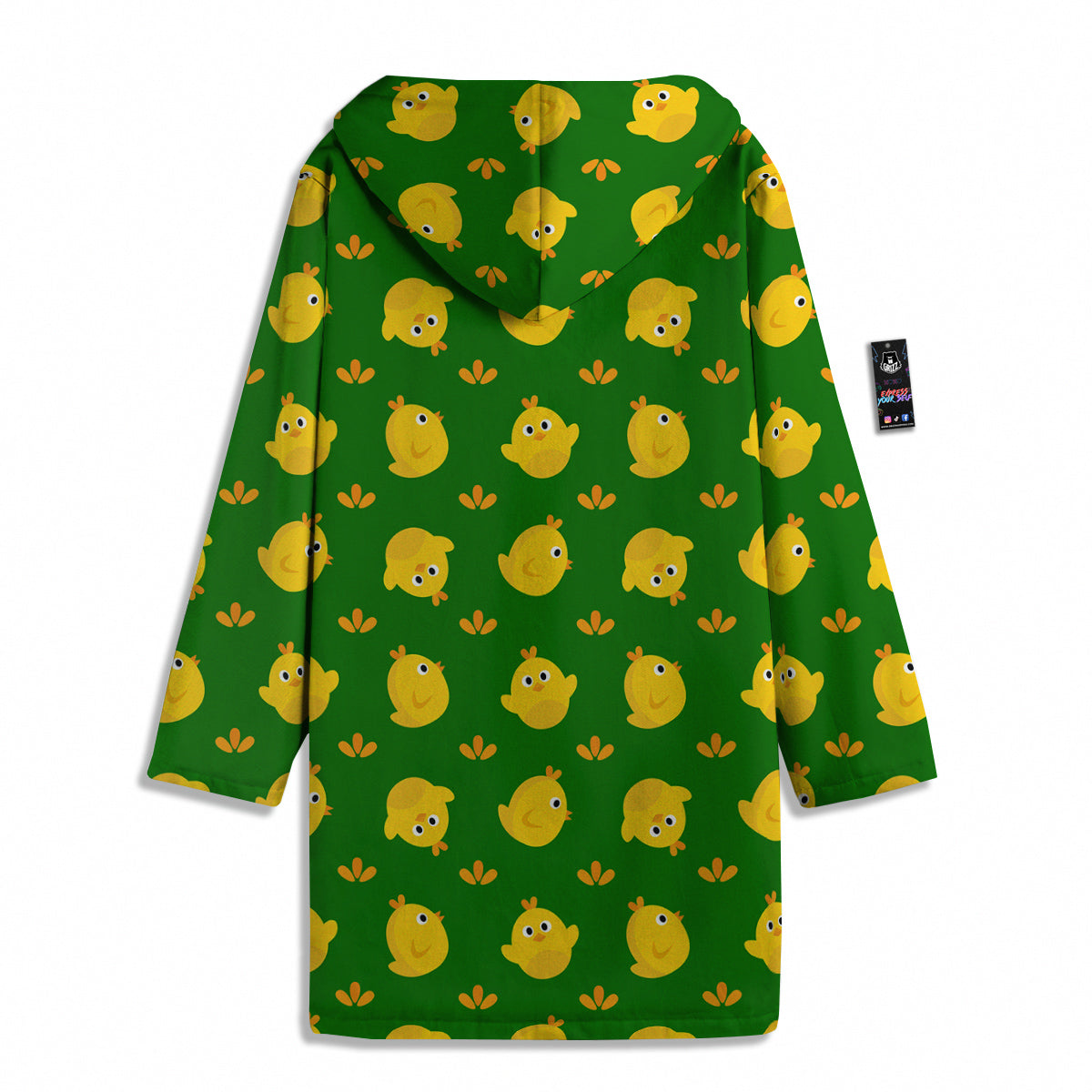 Emoji Cute Chicken Print Pattern Men's Windbreaker Jacket-grizzshop