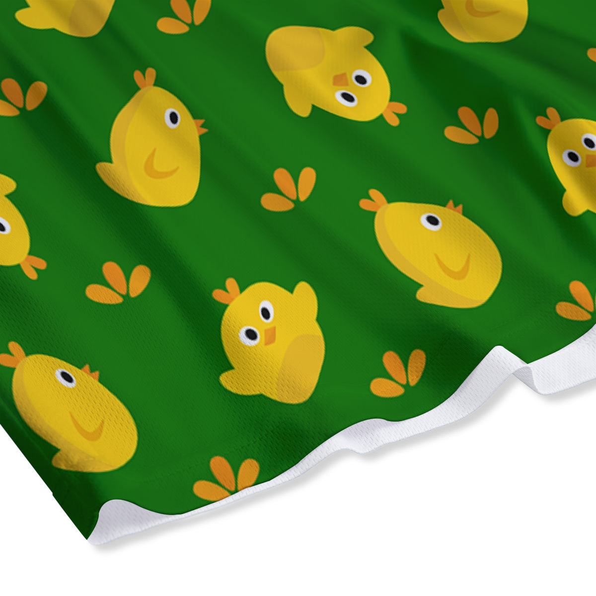 Emoji Cute Chicken Print Pattern Mesh Shorts