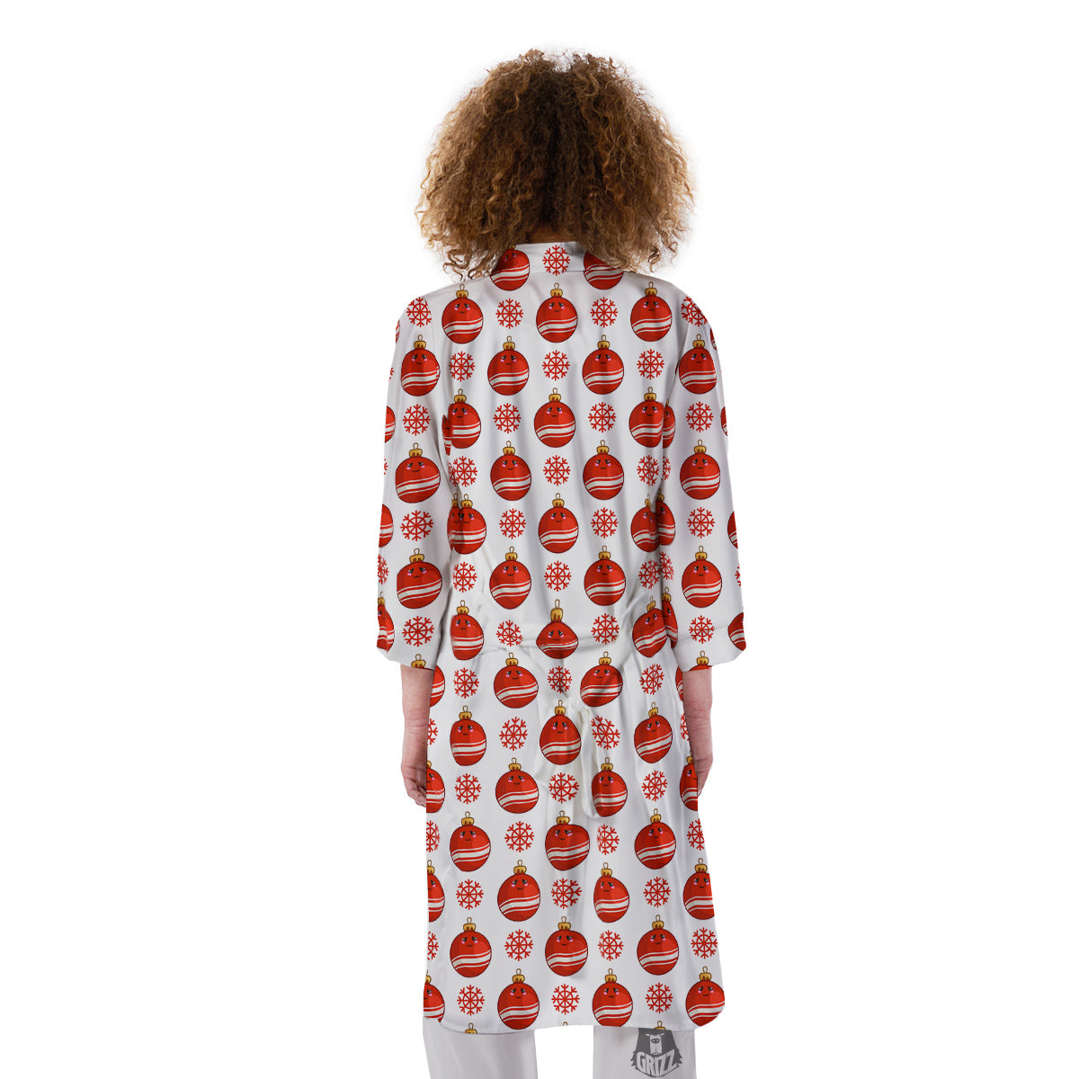 Emoji Cute Christmas Print Pattern Kimono-grizzshop