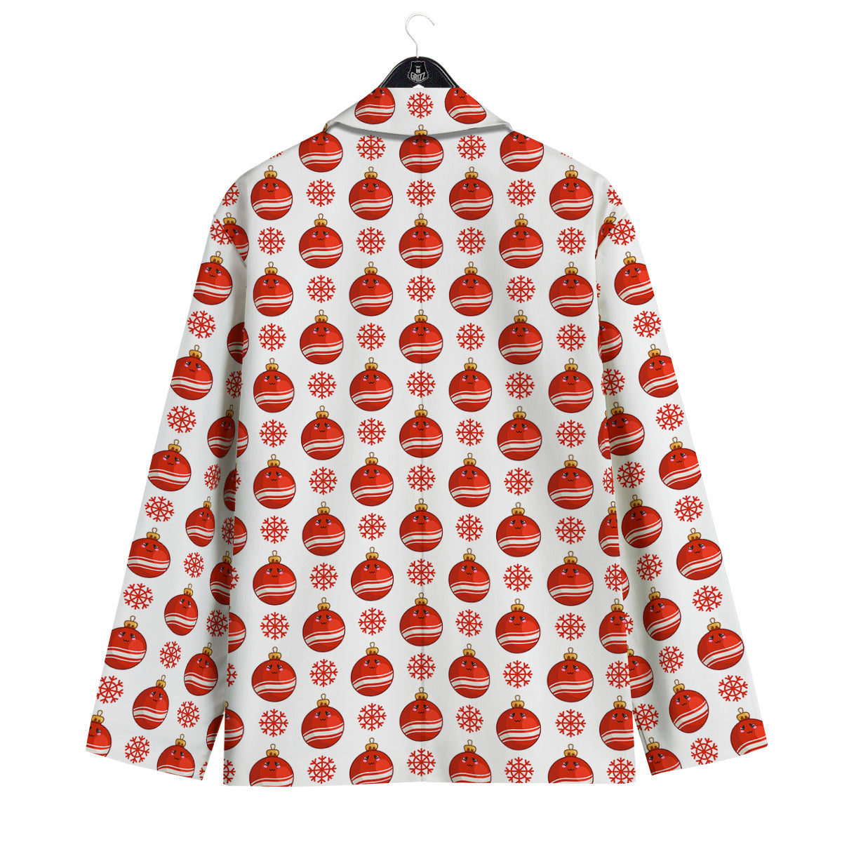 Emoji Cute Christmas Print Pattern Men's Sport Coat-grizzshop