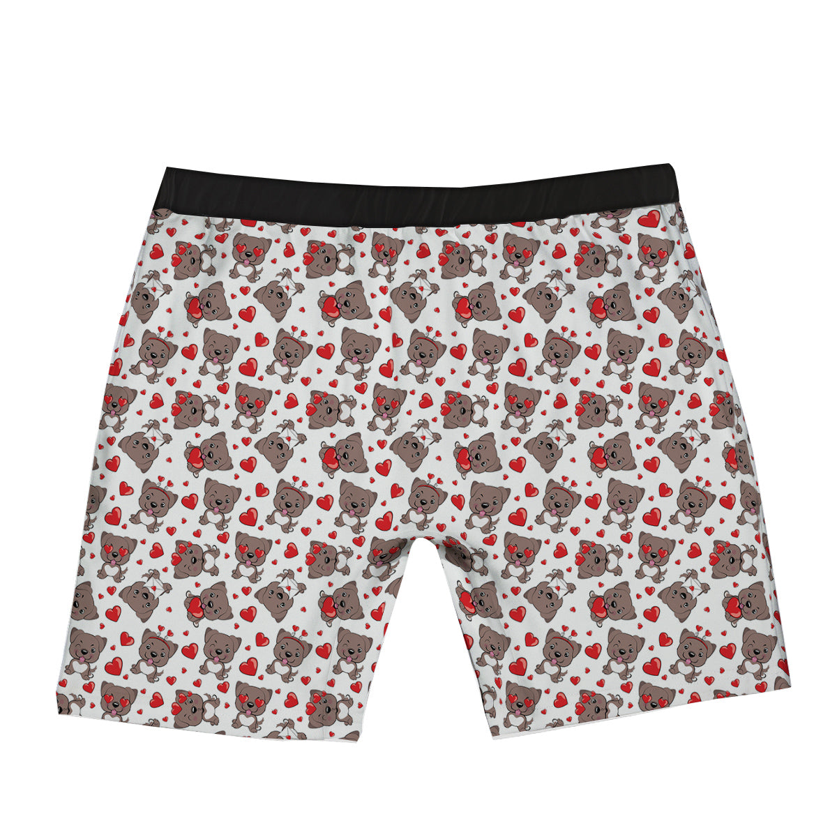 Emoji Cute Dog Print Pattern Boxer Briefs-grizzshop