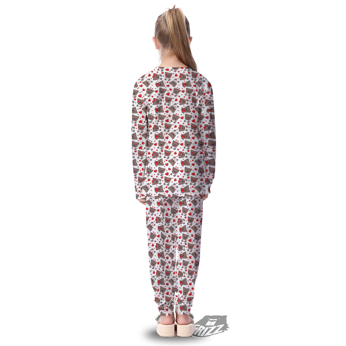 Emoji Cute Dog Print Pattern Kid's Pajamas-grizzshop