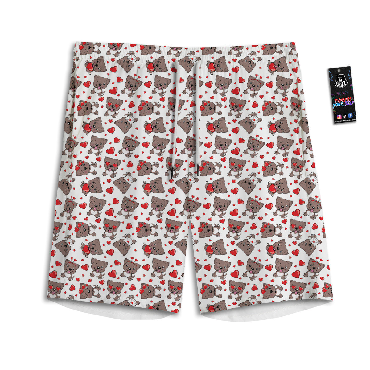 Eyeball Halloween Print Pattern Men's Athletic Shorts