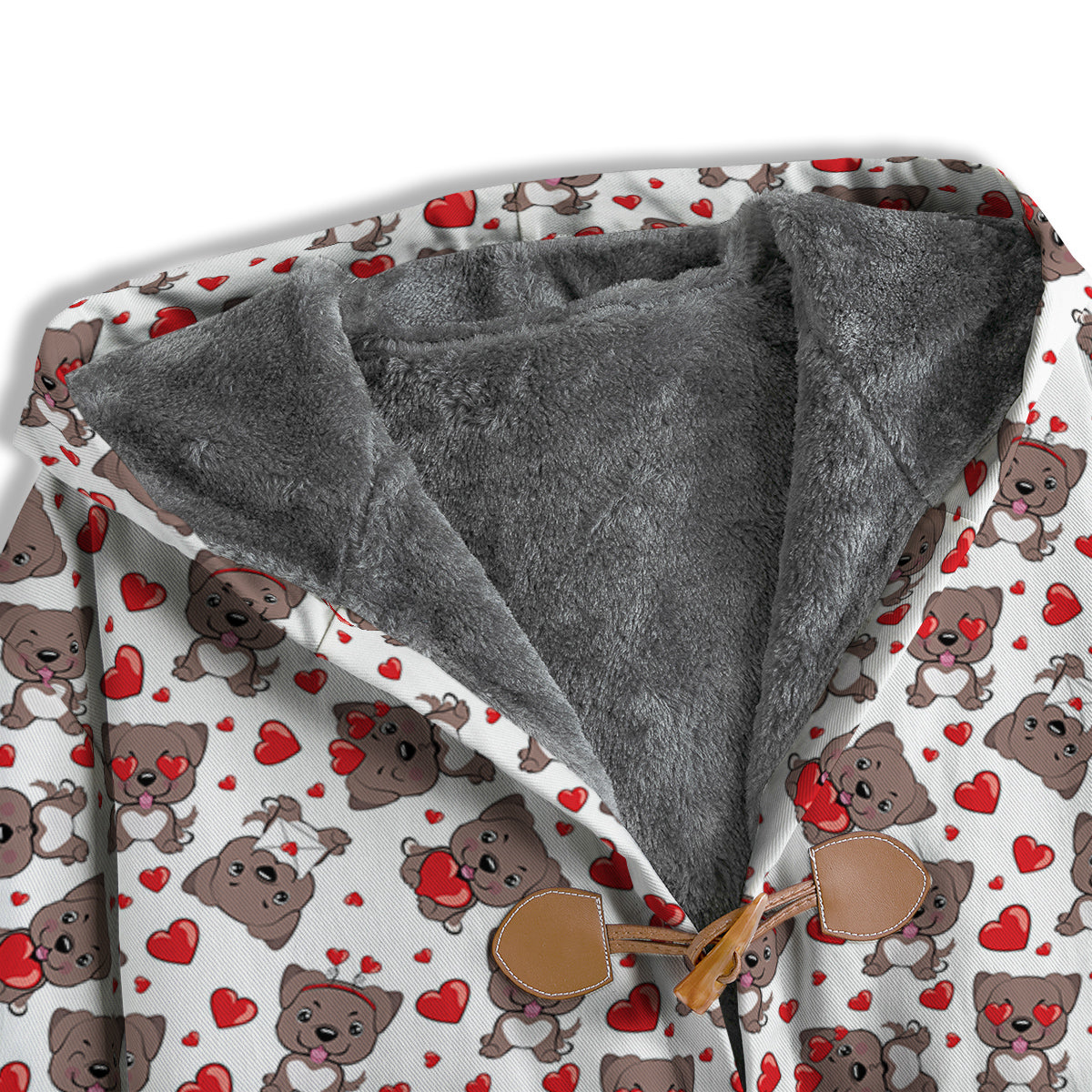 Emoji Cute Dog Print Pattern Men's Windbreaker Jacket-grizzshop