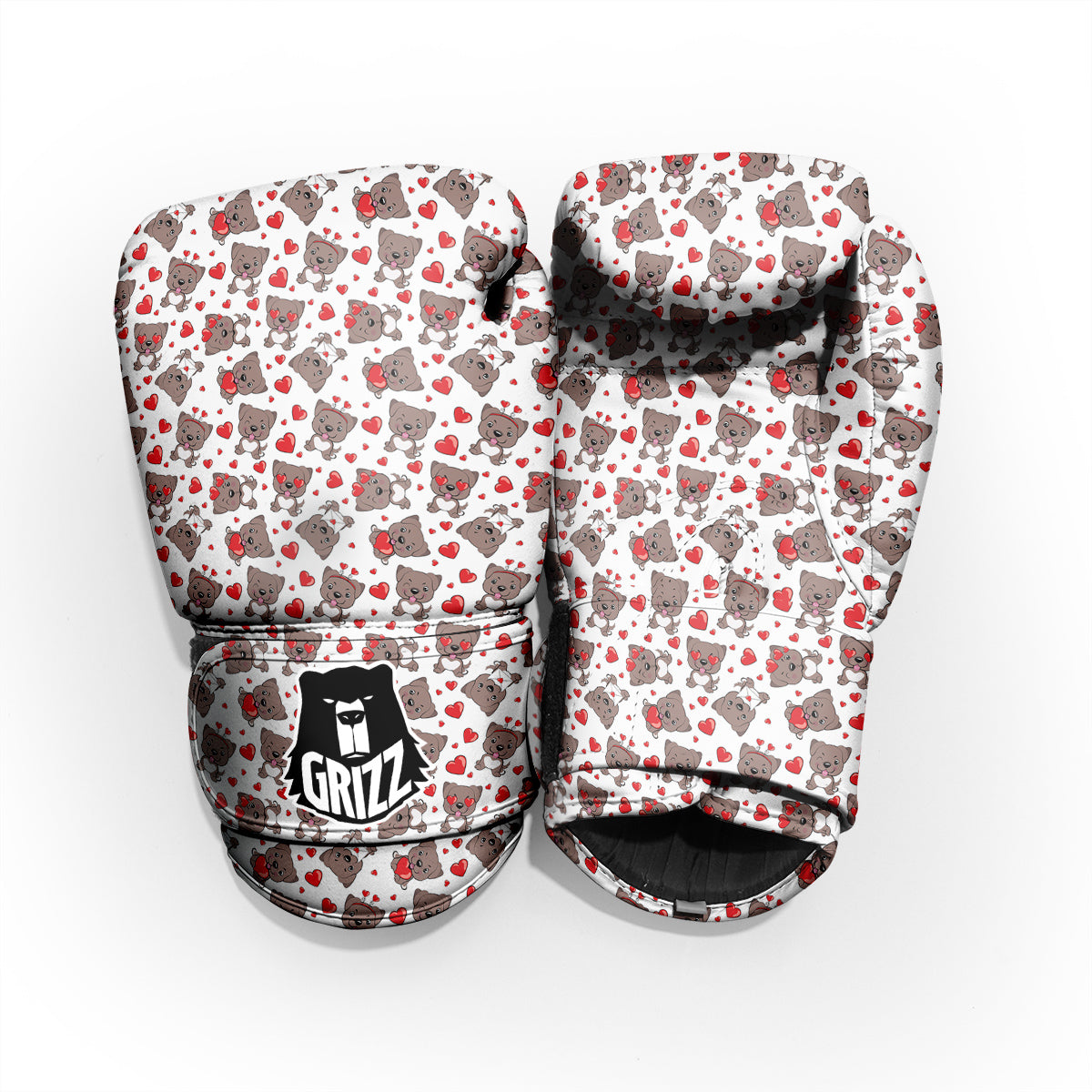 Emoji Cute Dog Print Pattern Pro Boxing Glove