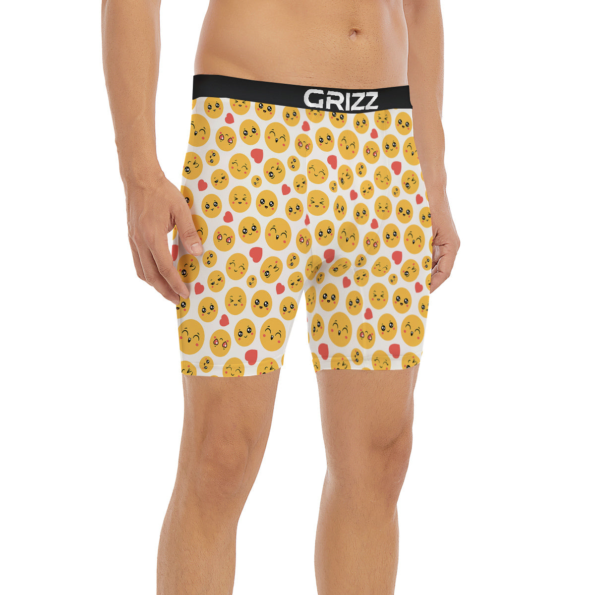 Emoji Cute Print Pattern Boxer Briefs-grizzshop