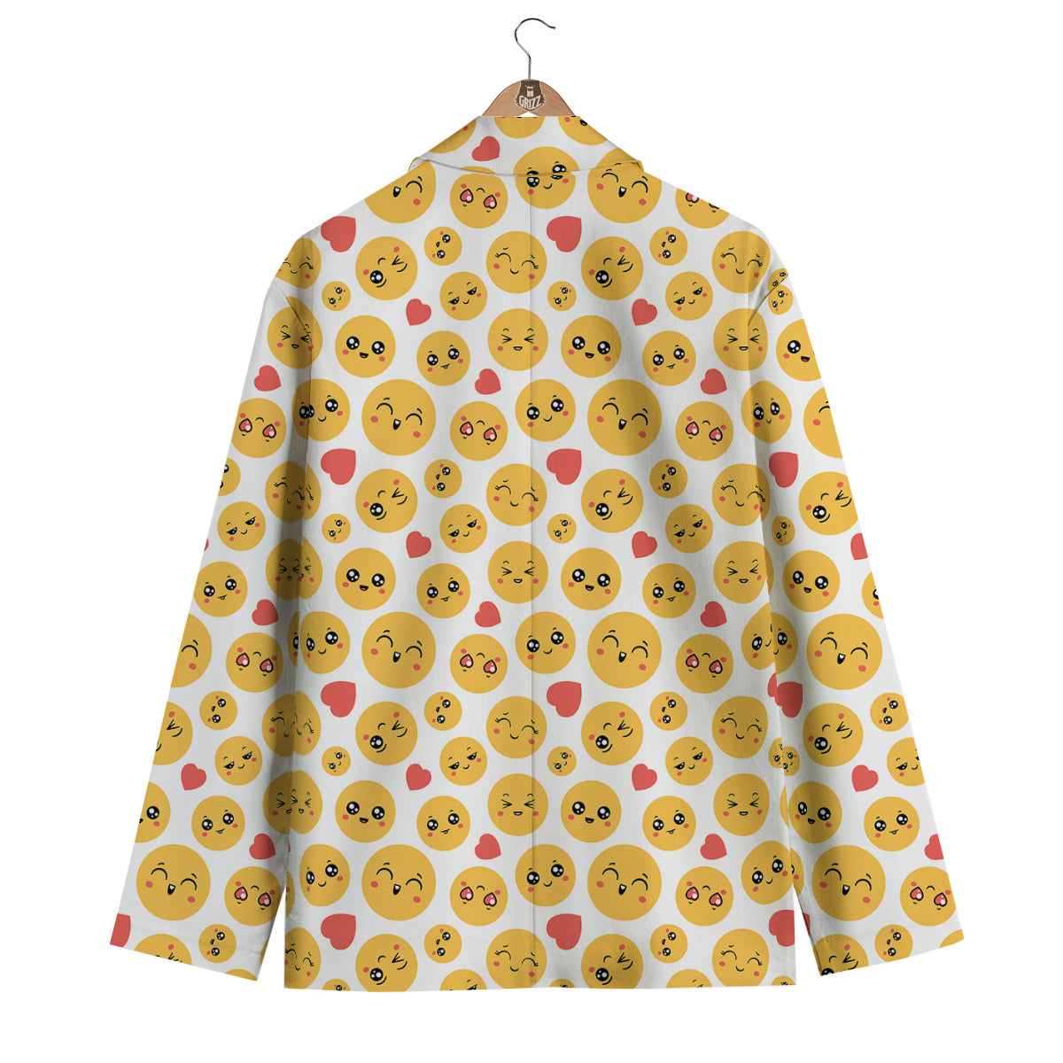 Emoji Cute Print Pattern Men's Blazer-grizzshop