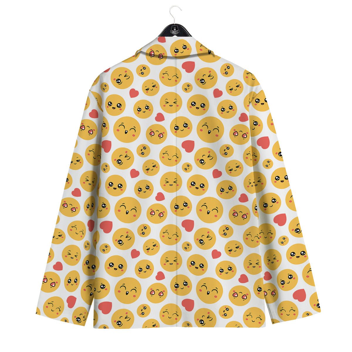 Emoji Cute Print Pattern Men's Sport Coat-grizzshop