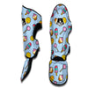 Emoji Dessert Pattern Print Muay Thai Shin Guards-grizzshop