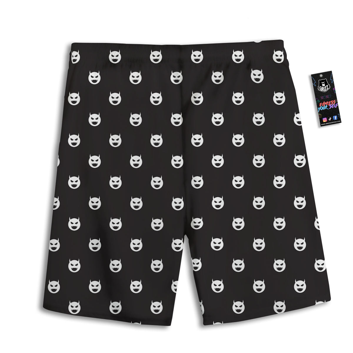 Eyes Monster Print Pattern Men's Athletic Shorts