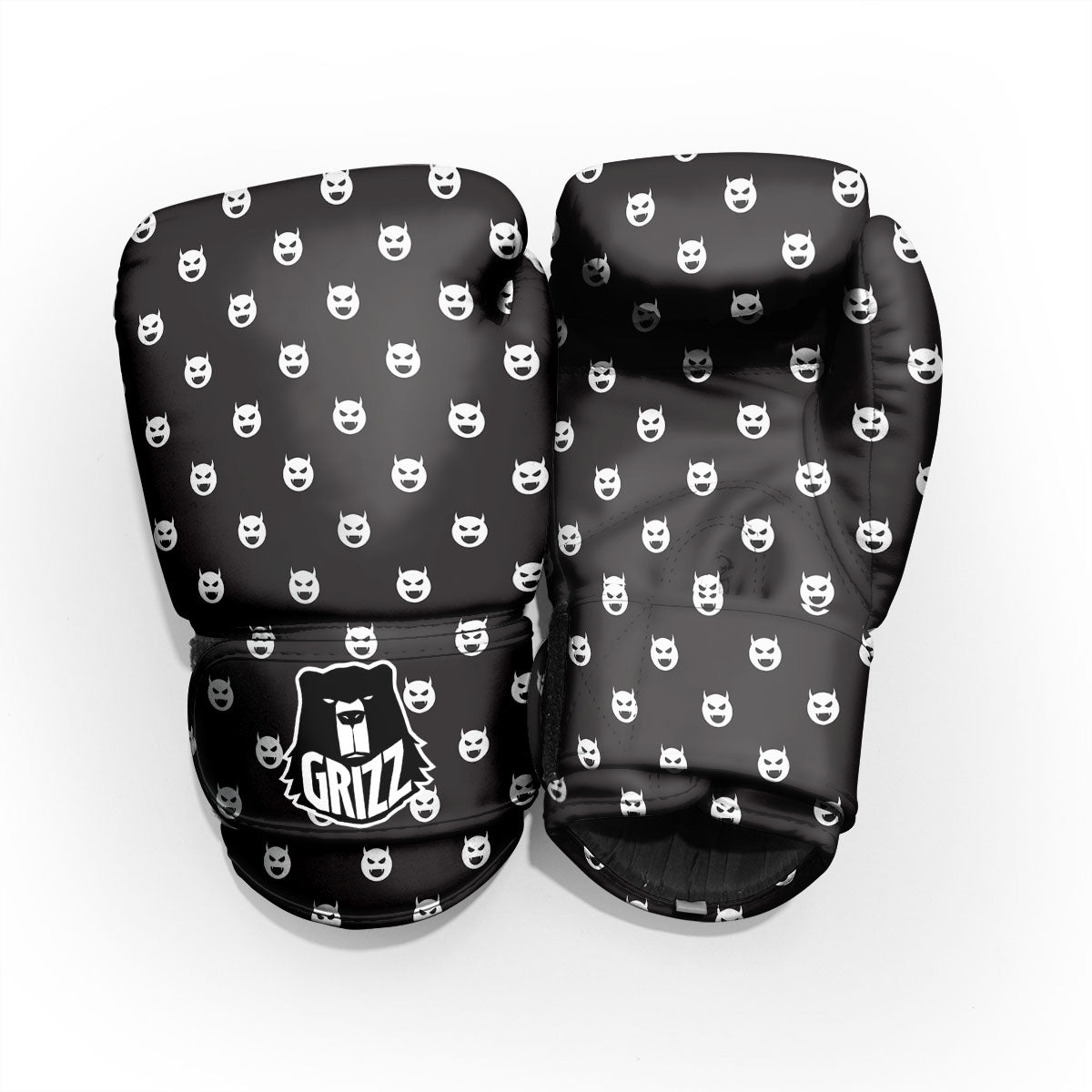 Emoji Devil Print Pattern Pro Boxing Glove