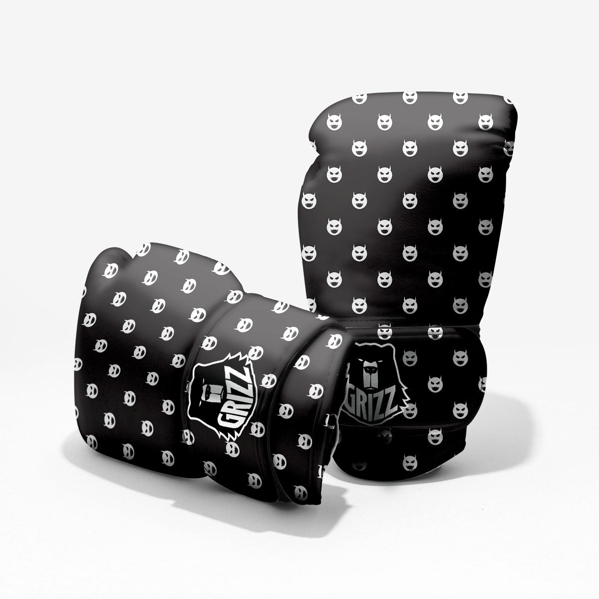 Emoji Devil Print Pattern Pro Boxing Glove