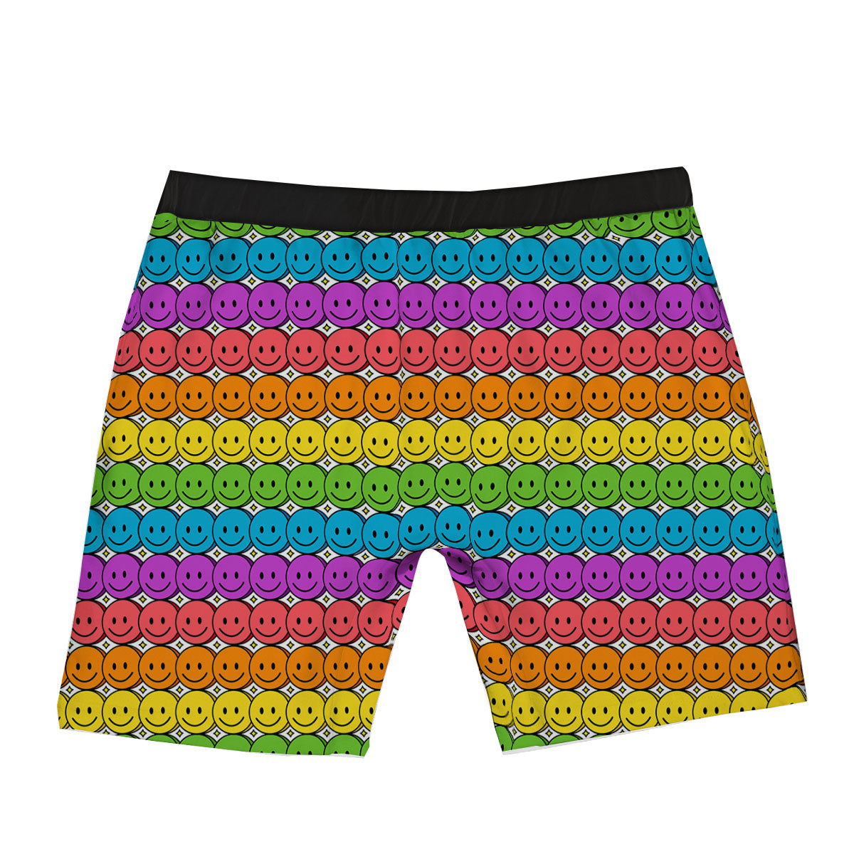 Emoji Faces Colorful Print Pattern Boxer Briefs-grizzshop