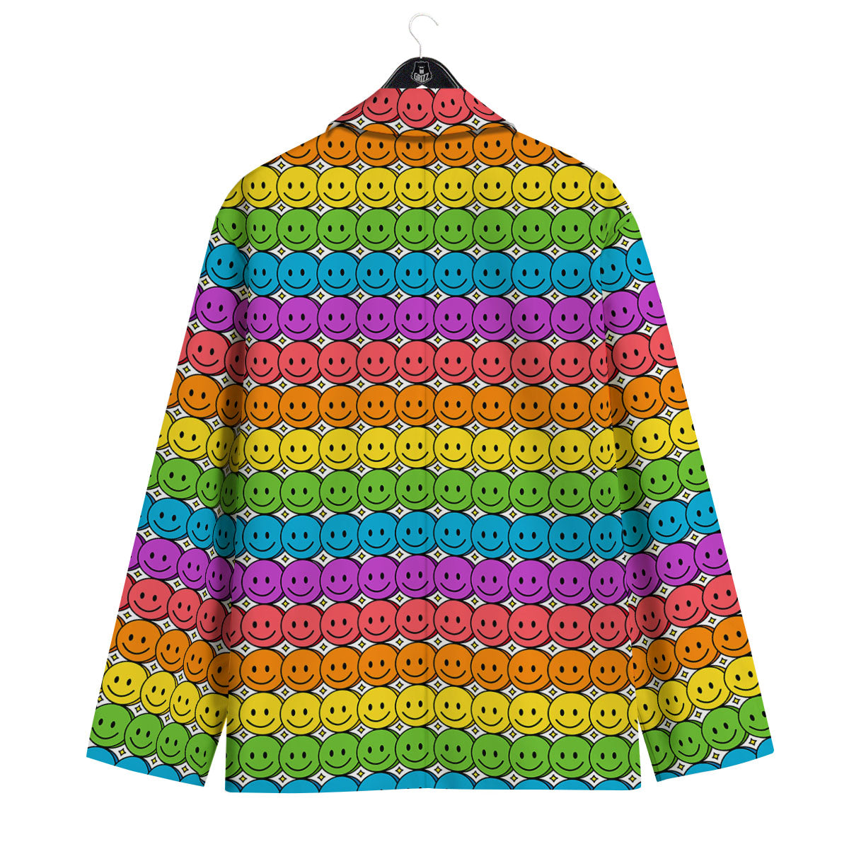 Emoji Faces Colorful Print Pattern Men's Sport Coat-grizzshop