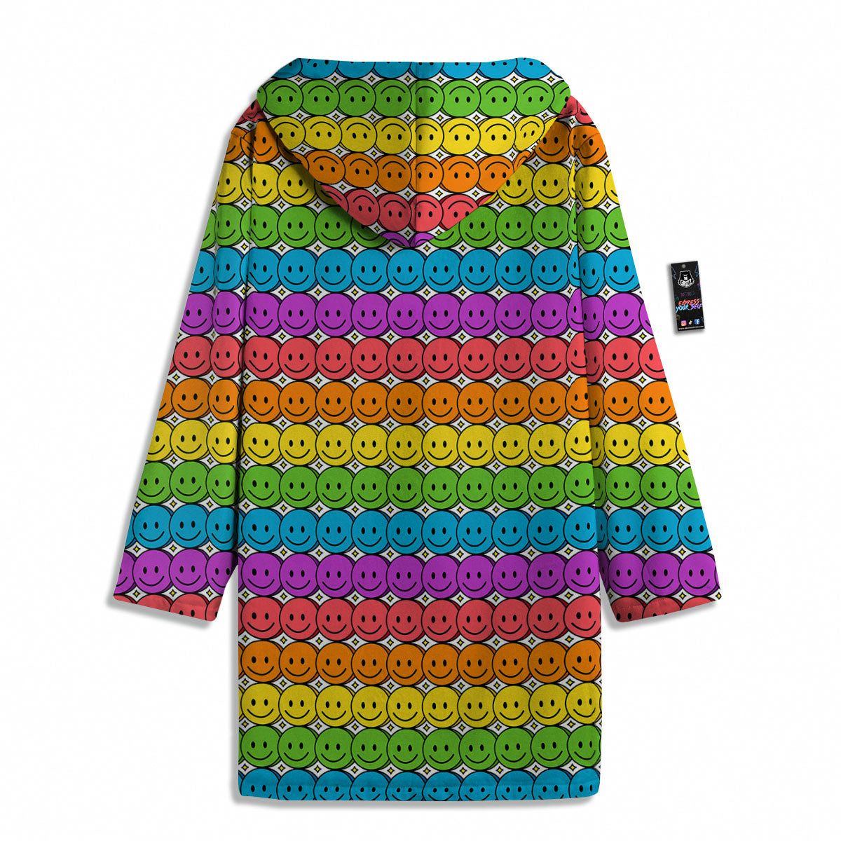 Emoji Faces Colorful Print Pattern Men's Windbreaker Jacket-grizzshop