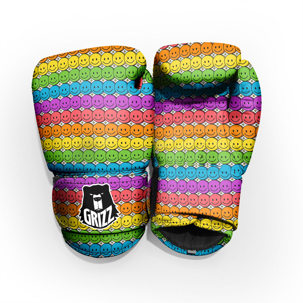 Emoji Faces Colorful Print Pattern Pro Boxing Glove