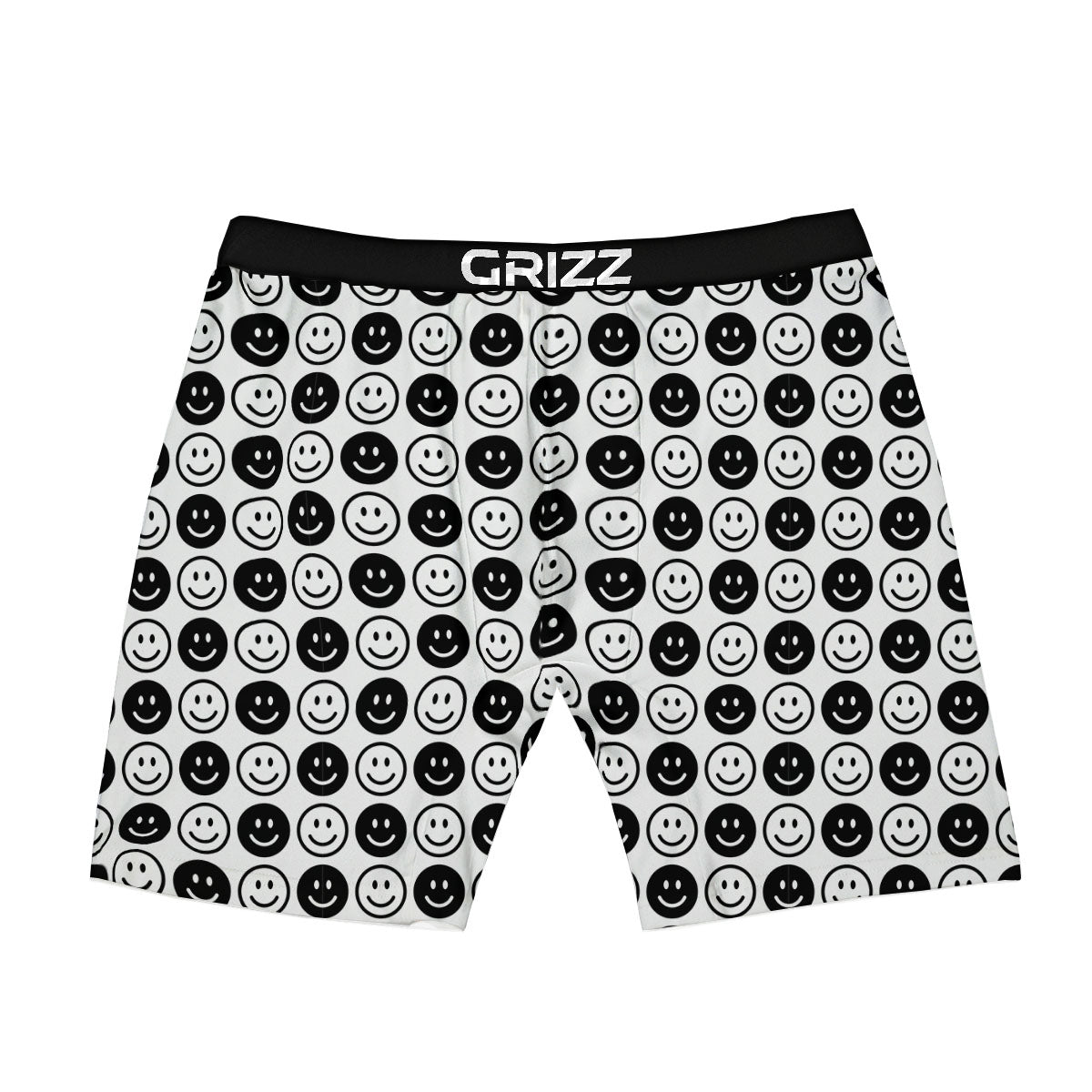 Emoji Funny Print Pattern Boxer Briefs-grizzshop