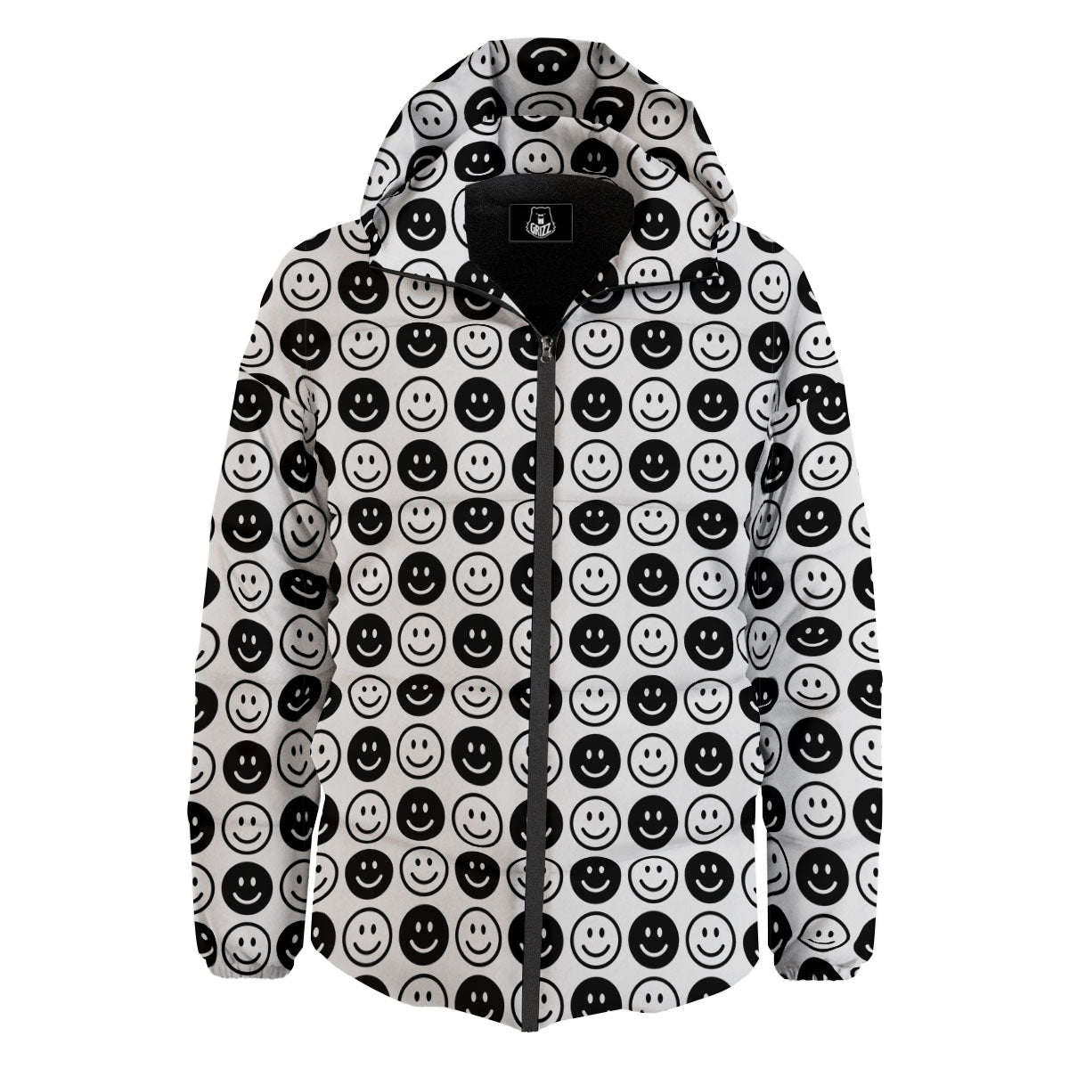 Emoji Funny Print Pattern Down Jacket-grizzshop