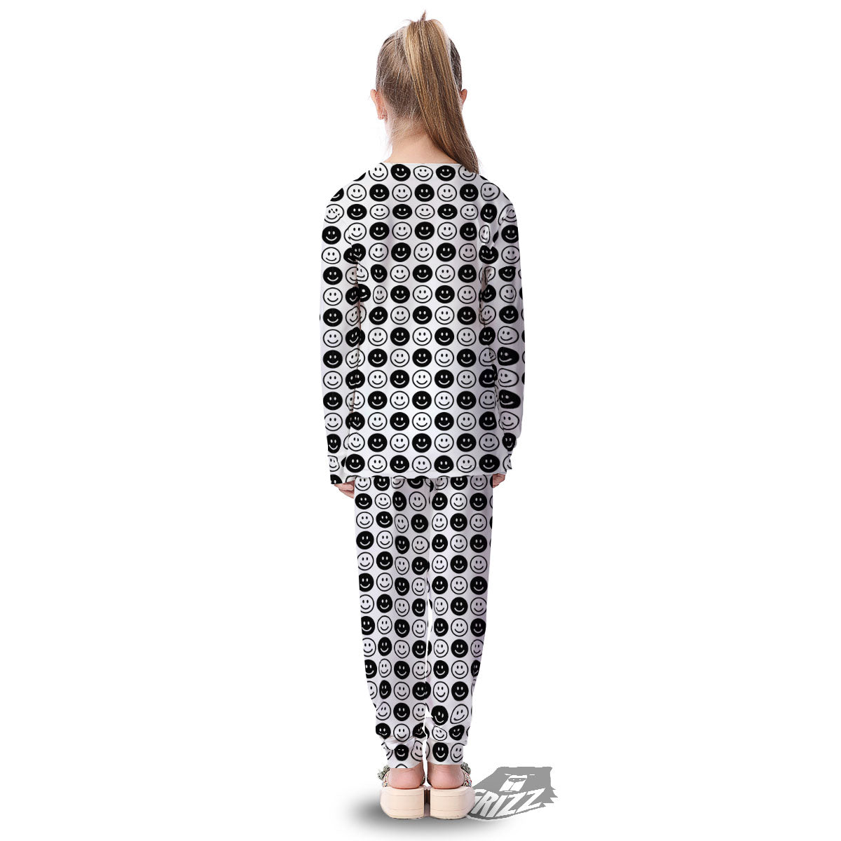 Emoji Funny Print Pattern Kid's Pajamas-grizzshop