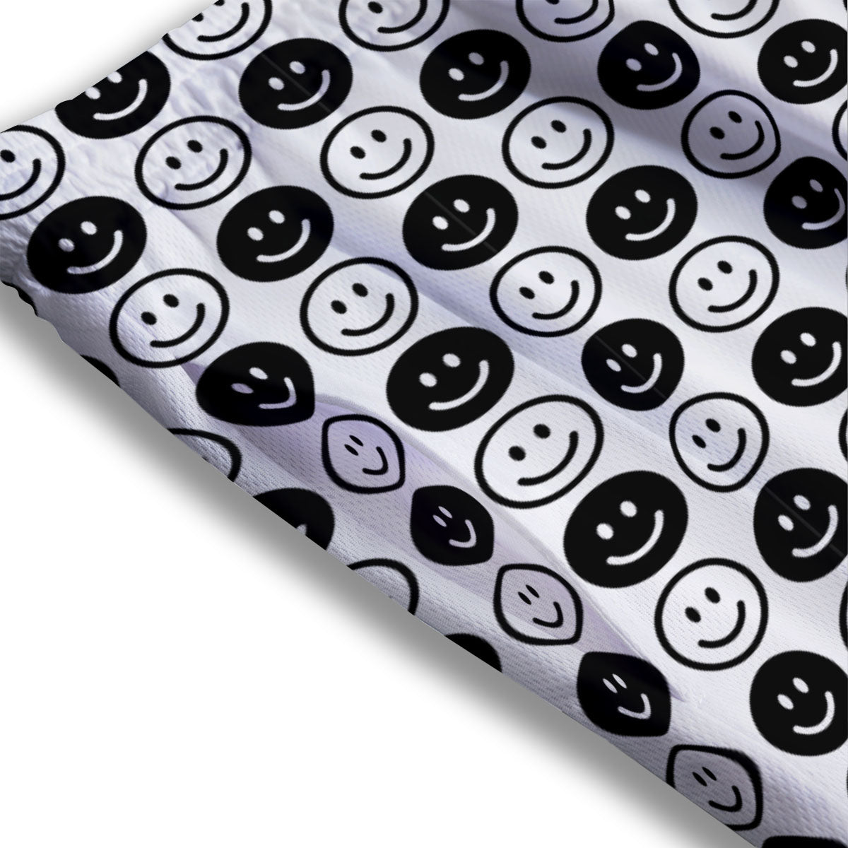 Emoji Funny Print Pattern Mesh Shorts
