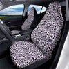 Emoji Glitch Neon Print Pattern Car Seat Covers-grizzshop