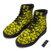 Emoji Graffiti Happy Print Pattern Boots-grizzshop