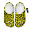 Emoji Graffiti Happy Print Pattern Clog-grizzshop