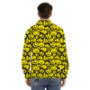 Emoji Graffiti Happy Print Pattern Men's Dress Shirts-grizzshop