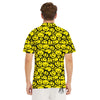 Emoji Graffiti Happy Print Pattern Men's Golf Shirts-grizzshop