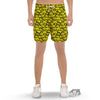 Emoji Graffiti Happy Print Pattern Men's Gym Shorts-grizzshop