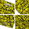 Emoji Graffiti Happy Print Pattern Men's Running Shorts-grizzshop