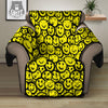 Emoji Graffiti Happy Print Pattern Recliner Protector-grizzshop