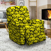 Emoji Graffiti Happy Print Pattern Recliner Slipcover-grizzshop