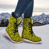 Emoji Graffiti Happy Print Pattern Snow Boots-grizzshop