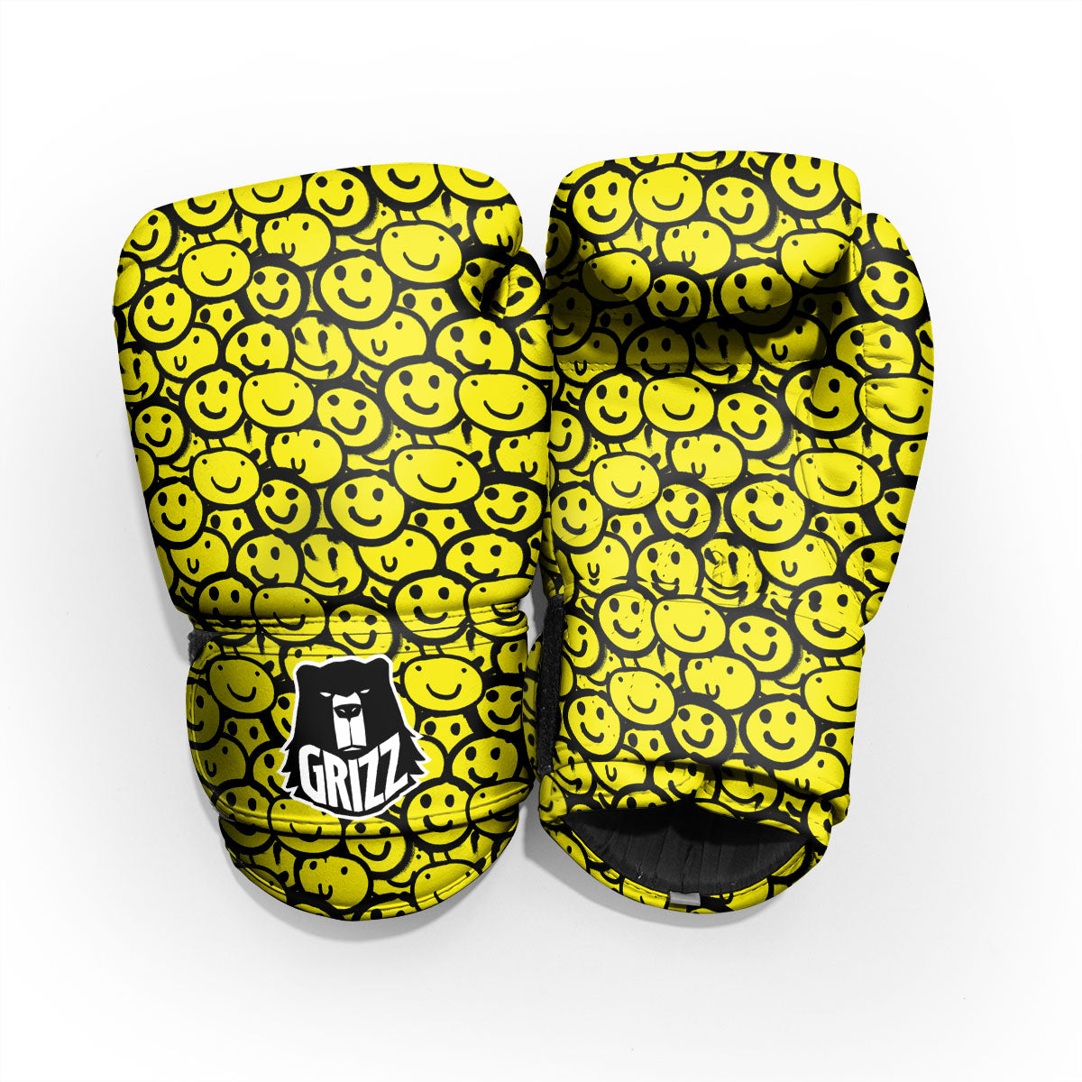 Emoji Graffiti Happy Print Pattern Pro Boxing Glove