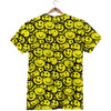 Emoji Graffiti Happy Print Pattern T-Shirt-grizzshop